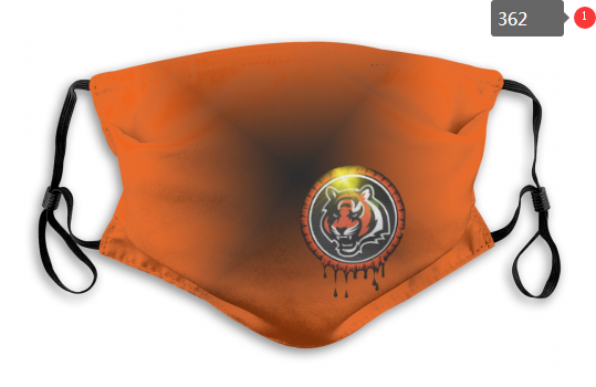 NFL Cincinnati Bengals #8 Dust mask with filter->nfl dust mask->Sports Accessory
